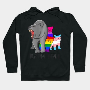 Mama Bear Lgbt Gay Trans Pride Support Lgbtq Parade Hoodie